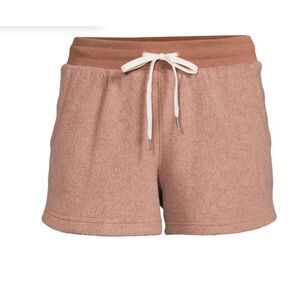AVIA Reverse Fleece Lounge Shorts Drawstring NWT XXL 2XL Women’s Clay/Brick